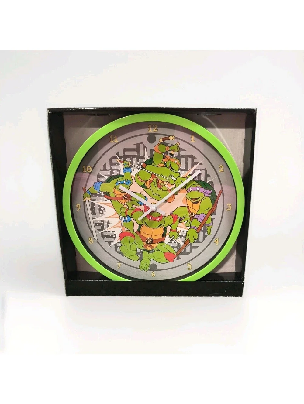 Nib Teenage Mutant Ninja Turtles 11.75 Analog Wall Clock
